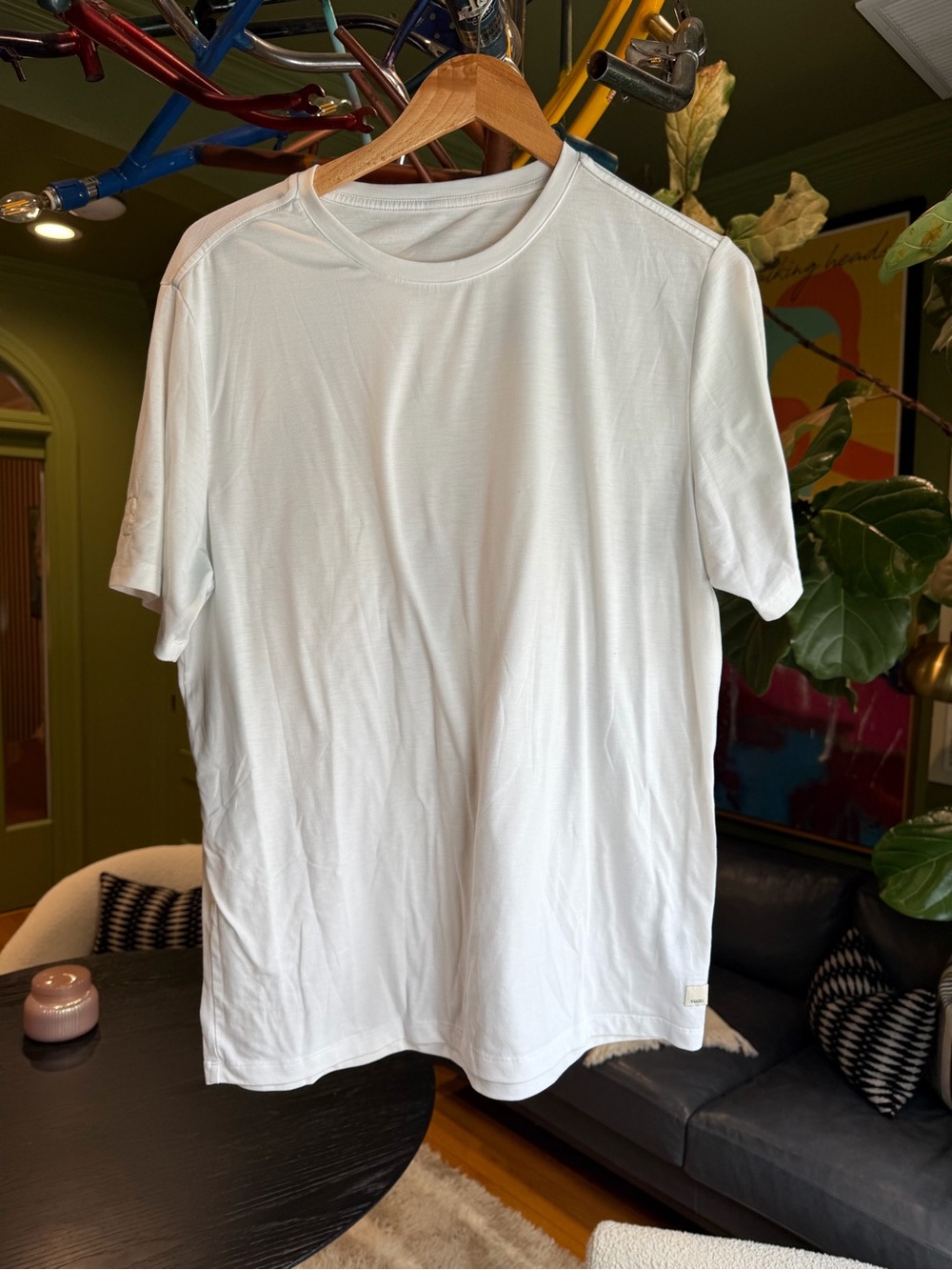 Vuori White Short-Sleeve Crewneck T-Shirt